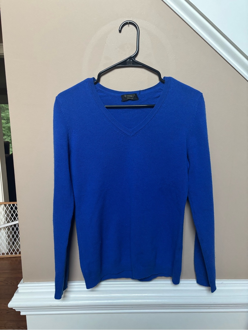 Blue V-Neck Sweater